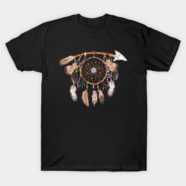 DREAM CATCHER T-SHIRT 002 T-Shirt by abcmandalaclothing